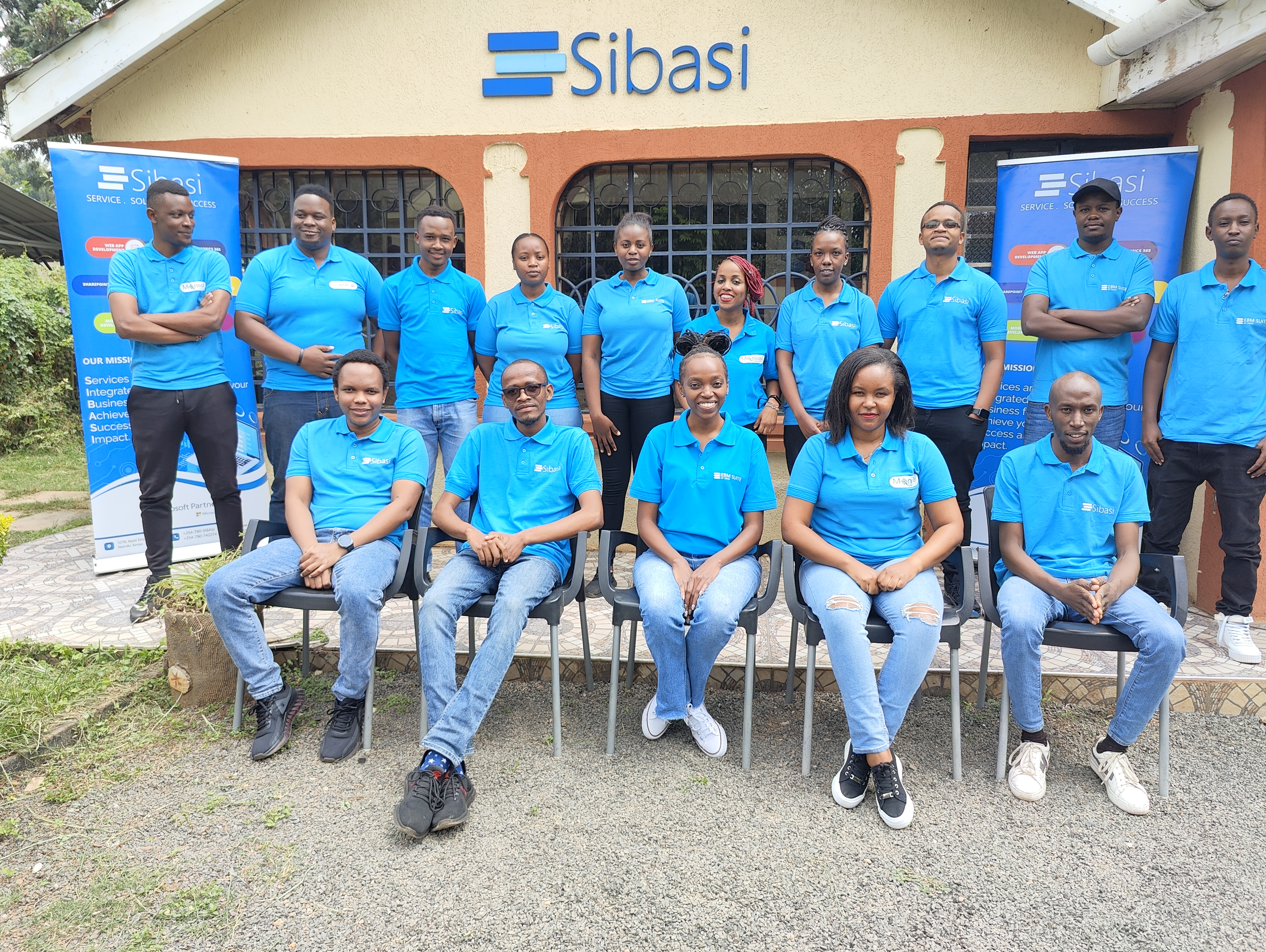 Sibasi technology team collaborating in Nairobi office